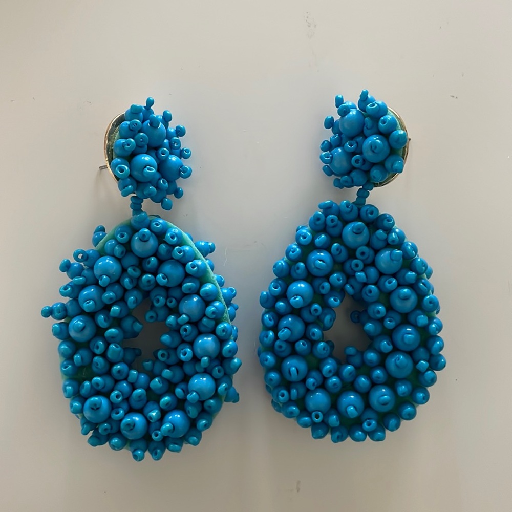 Turquoise beaded earrings